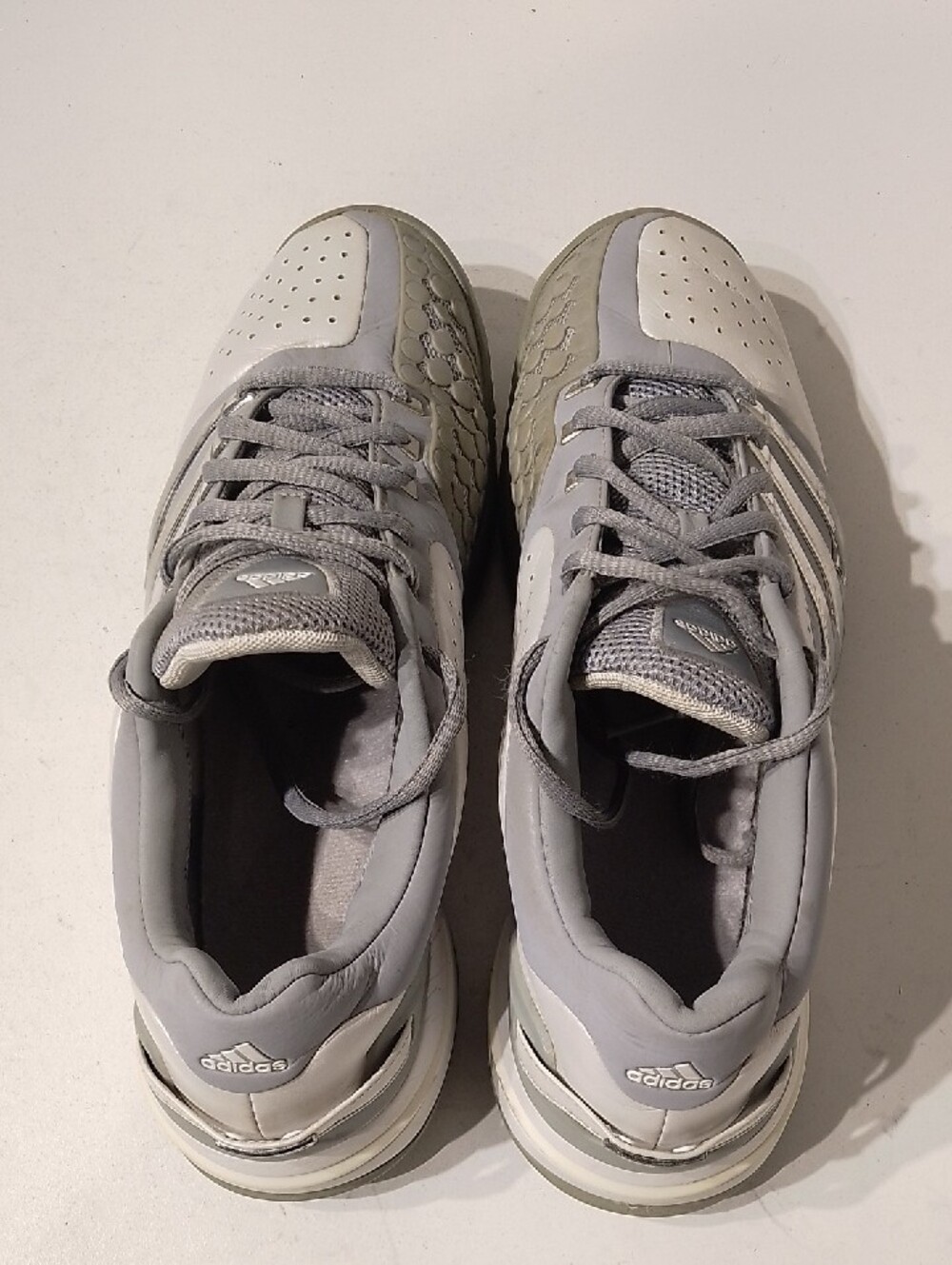 adidas Light Gray and White Men's Training Sneakers - Picture 2 of 7